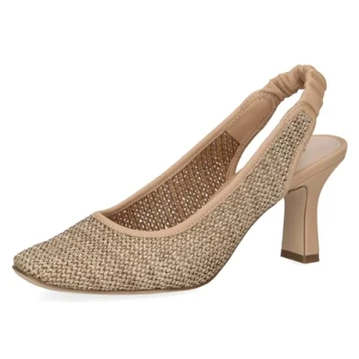 Afbeelding van Caprice Klassieke pumps, Dames, Maat: 36, Bark comb Textiel/ synthetisch