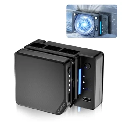 Afbeelding van ULANZI CU01 camera ventilatorkoeler, koelsysteem met halfgeleiderkoeling, 3000 mAh magnetische oplaadaccu, 3 traps ventilator en automatische temperatuurregeling voor Sony/Canon/Fujifilm
