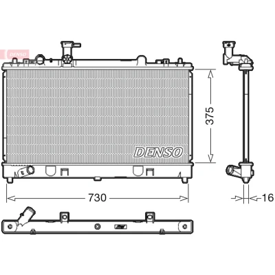 Afbeelding van Denso Radiateur DRM44037