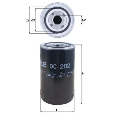 Afbeelding van Knecht Oliefilter OC 202