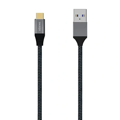 Afbeelding van Kabel USB A naar C Aisens A107 0633 2 m Grijs (1 Stuks)