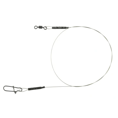 Afbeelding van Spro Matte Black Leader 1x19 Wire (2 pcs) Maat : 40cm 14 kilo
