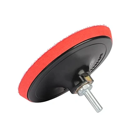 Afbeelding van 5 inch (12,7 cm) schuurschijfadapter, met M14 booradapter, polijstpad haak en lus, polijstschijf voor boormachine, accessoires