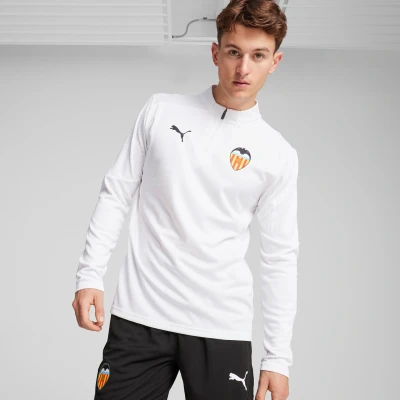 Afbeelding van Puma Valencia CF MIT Viertellangem Reissverschluss Fanartikel, Heren, Maat: Medium, White
