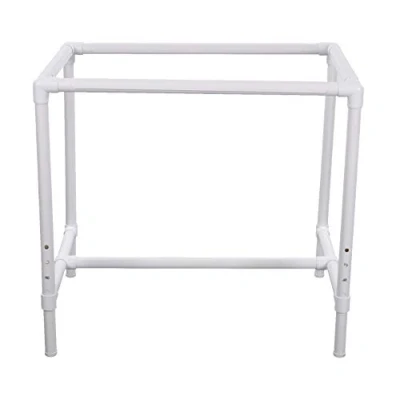 Afbeelding van Dritz Vloerframe, PVC/kunststof, wit, verstelbaar