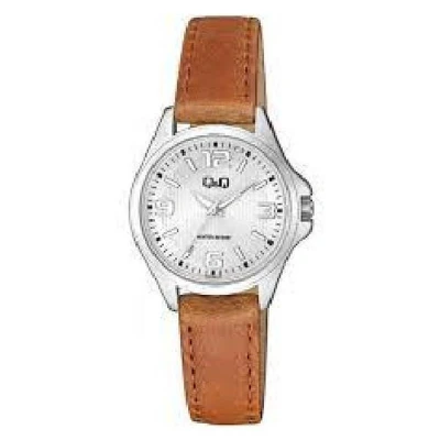 Afbeelding van Q&amp;Q by Citizen qa07j374y dames horloge 30 mm Zilver