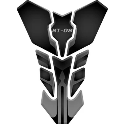 Afbeelding van Tankpad Van kunsthars, 3D effect, compatibel met Yamaha MT 09 (grijs)
