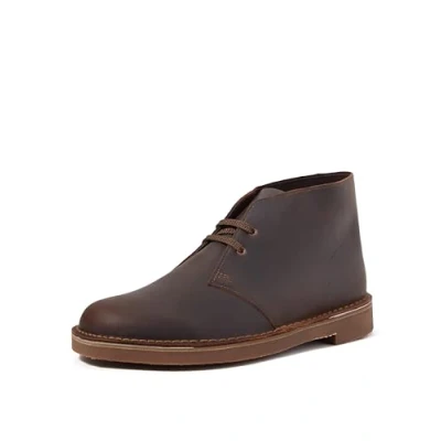 Afbeelding van Clarks Desert Boot Bushacre 3 Chukka laarzen voor heren, Dark Brown Lea, 41 EU