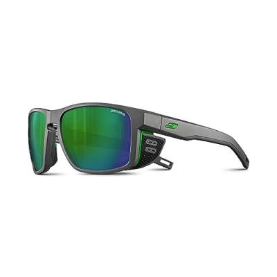 Afbeelding van Julbo Heren Shield zonnebril, Grijs/Groen, One Size