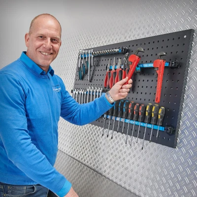 Afbeelding van Datona Magneetstrip Voor Gereedschapsbord 55 Cm (set Van 4 Stuks) Zwart