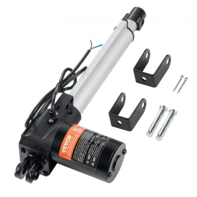 Afbeelding van VEVOR 6000N Lineaire actuator DC 12V Aandrijving IP44 Elektrische motor 200 mm Slaglengte Geluidsniveau ≤ 50 dB deuropener 5 mm/s Rijsnelheid technologie Aanpassing