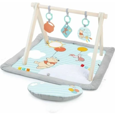 Afbeelding van DISNEY BABY Winnie de Poeh speelkleed, Opvouwbare houten speelboog, Multisensorieel speelgoed
