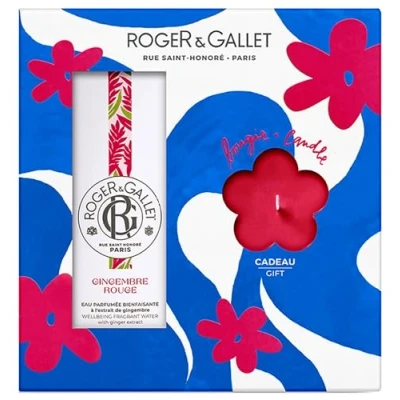 Afbeelding van Roger &amp; Gallet Rode gember, geurwater, weldadig, 100 ml, geurkaars, 85 g
