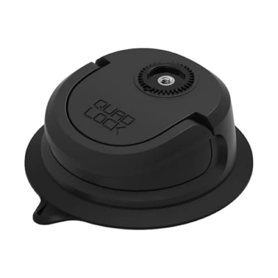 Afbeelding van Quad Lock Base 360 Herbruikbare nano zuignap, herpositioneerbaar en hefboombediend, meerdere oppervlakken temperatuurbestendig, ideaal voor voertuigen buitengebruik
