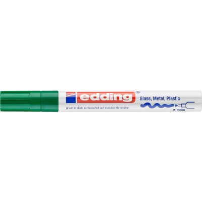 Afbeelding van edding 750 glanslakmarker groen 1ST 2 4 mm / 9 004
