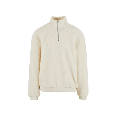 Afbeelding van Urban Classics oversized teddybroek voor heren, casual van sherpa stof, fit, maten S 5XL, witzand.,