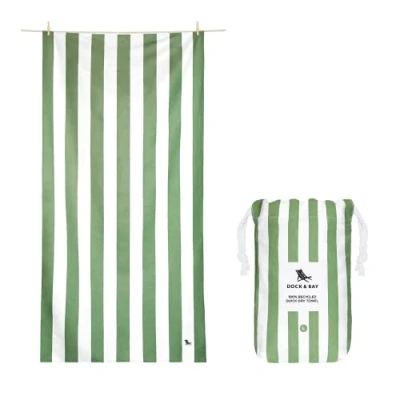 Afbeelding van Dock &amp; Bay Cabana Strandlaken Extra Large ( 200x90cm ) Cayman Khaki