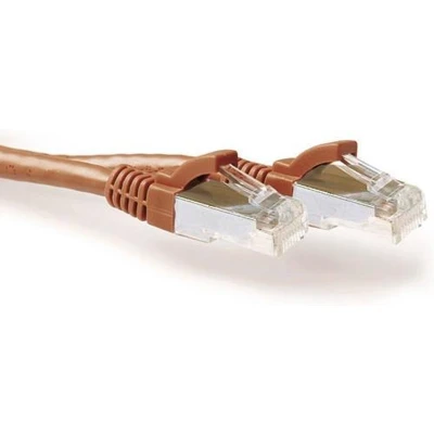 Afbeelding van ACT FB2207 LSZH SFTP CAT6A Patchkabel Snagless Bruin 7 meter