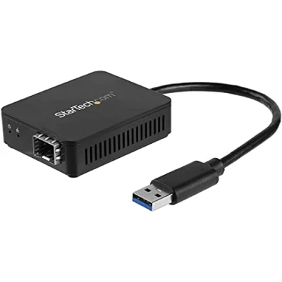 Afbeelding van StarTech.com USB 3.0 naar glasvezel converter Open SFP netwerk adapter