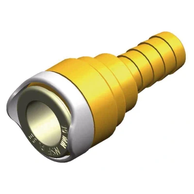 Afbeelding van Whale Quick Connect Messing Adapter Slangtule 1/2&quot; naar 15mm Fitting