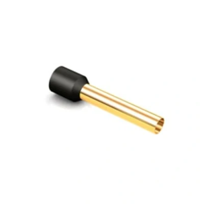 Afbeelding van VIABLUE Adereindhulzen, zeer zuiver OFC koper, 24 karaat echt verguld, krimphulzen, 6,0 mm², 20 stuks