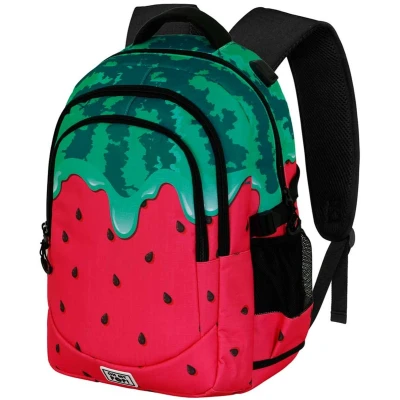 Afbeelding van Karactermania Oh My Pop Hardlooprugzak PLUS Running Backpack met USB poort Melty Melon Meloen Rood Groen