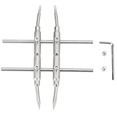 Afbeelding van VBESTLIFE Professionele stalen gebogen tips DSLR lenssleutel moersleutel reparatie openingsgereedschap.