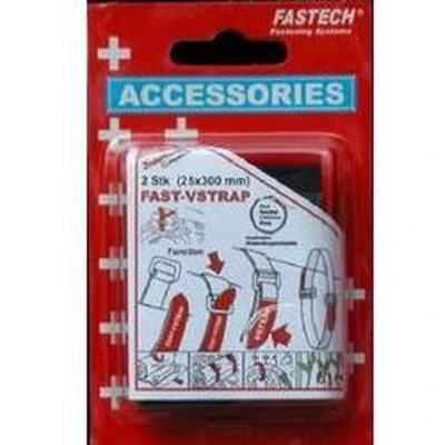 Afbeelding van FASTECH® 688 330KC Klittenband Met riem Haak en lusdeel (l x b) 300 mm 25 Zwart, Rood 2 stuk(s)
