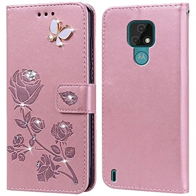 Afbeelding van Hoesje voor Motorola Moto E7 2020 Hoes,Standfunctie,Kaartenvak,Siliconen beschermhoes,klaphoes telefoonhoesje Case Cover E7(6.5&quot;)