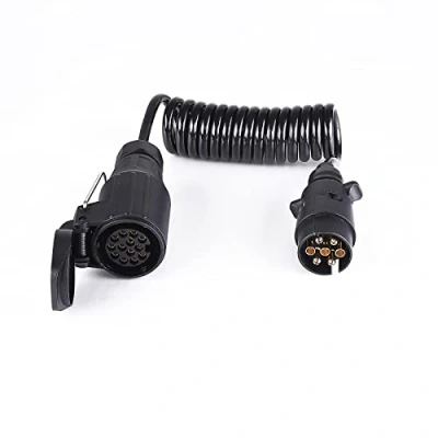 Afbeelding van BEIJISTAR 1,5 m 7 13 Pin Aanhangwagen Verlengkabel, 12V Verlengkabel met Plug en Socket, voor Caravan Truck RV Trailer