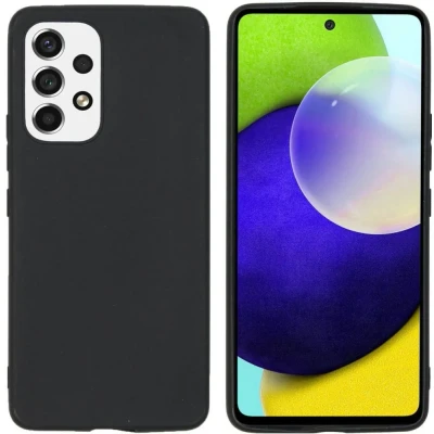 Afbeelding van Accezz Color Case voor Samsung Galaxy A53 Telefoonhoesje Zwart
