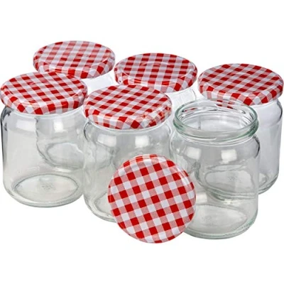 Afbeelding van Set van 6 inmaakglazen/weckpotten met schroefdeksel (900 ml)