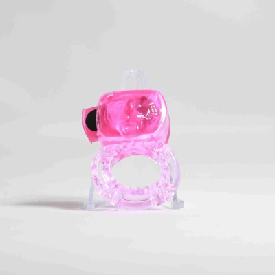 Afbeelding van Rekbare Vibrerende Cockring Roze
