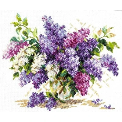 Afbeelding van Magic Needle 40 68 ZW sering kruissteekset met telpatroon Zweigart Edition, katoen, meerkleurig, 28x23cm