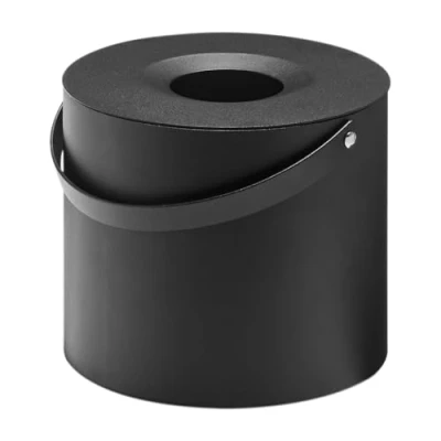 Afbeelding van Yamazaki Tissuebox Rond met Handvat Tower Zwart