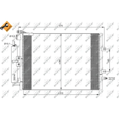 Afbeelding van Condensor, airconditioning NRF 35897