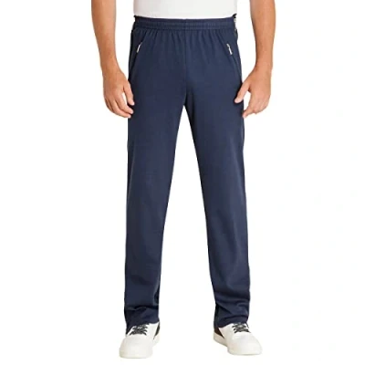 Afbeelding van hajo Heren joggingbroek functionele revalidatiebroek met ritssluiting op de broekspijp korte maten, marine (609), 58