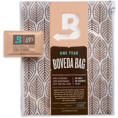 Afbeelding van Boveda voor sigaren Grote humidor zak Komt reeds met 69% RV 2 Way vochtregeling Sigarenopslag 60 80 1 stuk