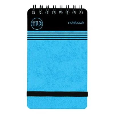 Afbeelding van NU: Notitieboeken Craze Cloud Range A7 blauw notitieboek draadgebonden voor briefpapier Gelinieerd notitieblok 110 pagina&#039;s