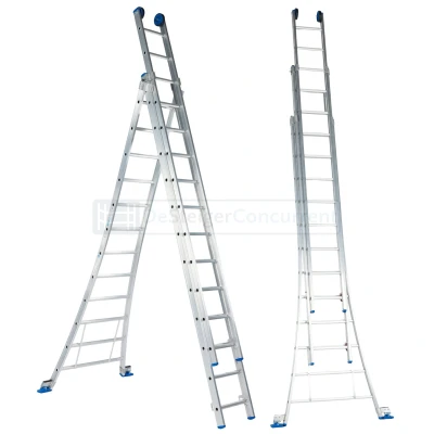 Afbeelding van Solide Reformladder 3 delig aluminium 3x12 treden