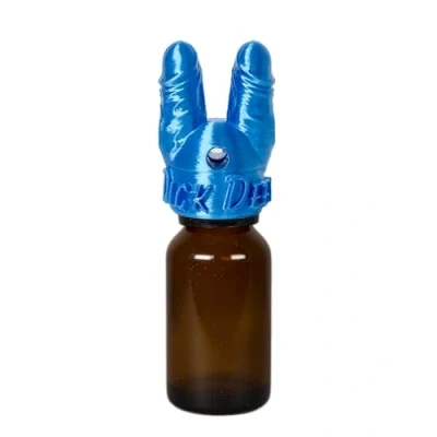 Afbeelding van Dick Deep® Poppers Sniffer Cap Size M (voor 15 ml French Poppers) Sniff opzetstuk (Silky Blue)