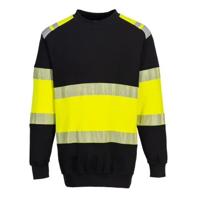 Afbeelding van PW3 FR Modaflame HiVis klasse 1 Sweatshirt maat L, Yellow/Black