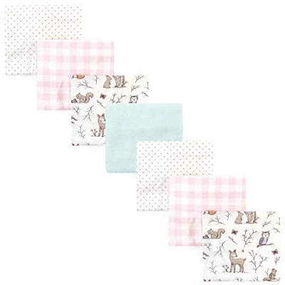Afbeelding van Hudson baby Uniseks katoenen flanellen ontvangstdekens, 7 pack, betoverd bos, eenheidsmaat