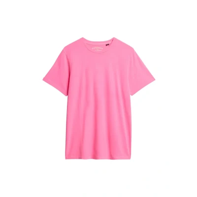 Afbeelding van Superdry Essential Tshirt basic, Heren, Maat: XL, Washed dry fluro pink