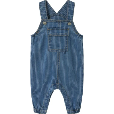 Afbeelding van Name It baby jongens tuinbroek DEVIN Medium Blue Denim . Regular Fit