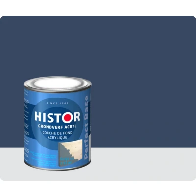 Afbeelding van histor perfect base grondverf acryl grijs 0.75 ltr