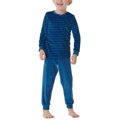 Afbeelding van Schiesser World 2 Pyjama voor kinderen, Maat: 92, Blau