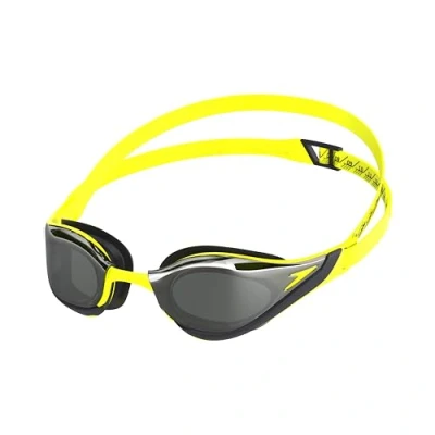 Afbeelding van Speedo Unisex Volwassen Fastskin Pure Focus Spiegel Zwembril, Hyper Geel/Rook/Zilveren Spiegel, One Size