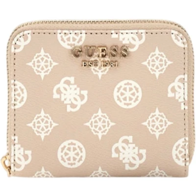 Afbeelding van Guess Laurel Small ZIP Around Portemonnee, Dames, Maat: One Size, Sand logo