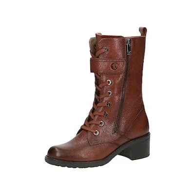 Afbeelding van Caprice Veterpumps, Dames, Maat: 37, Cognac nappa Leer